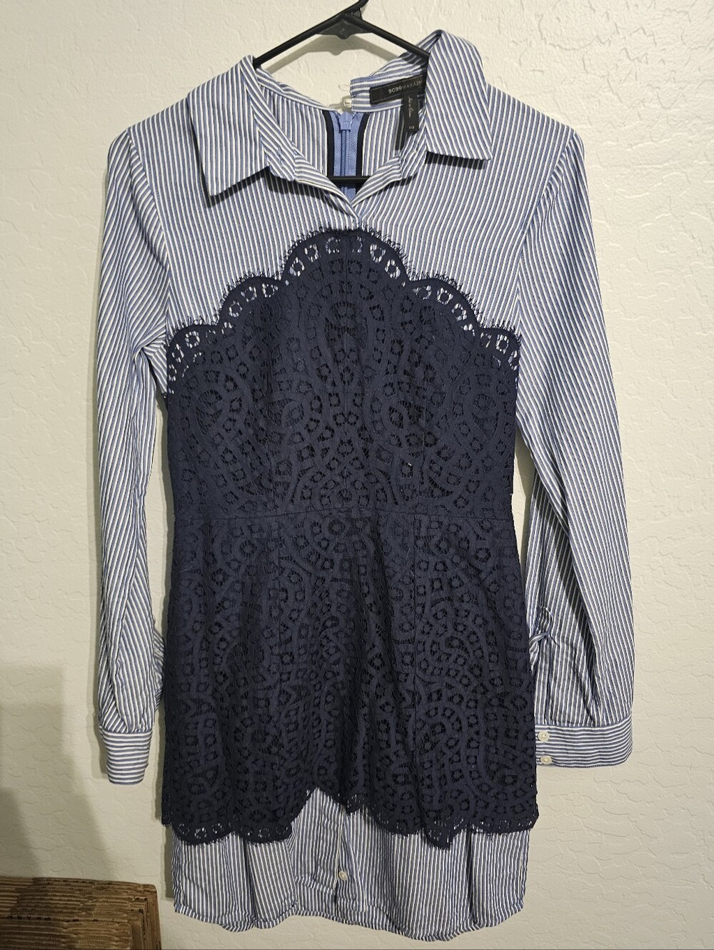 BCBG Max Azria Lace Shirtdress, Size 2